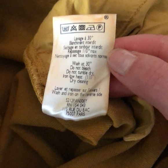 Sezane Austin trousers, ochre, size 34 or US 2 pants - Picture 8 of 10